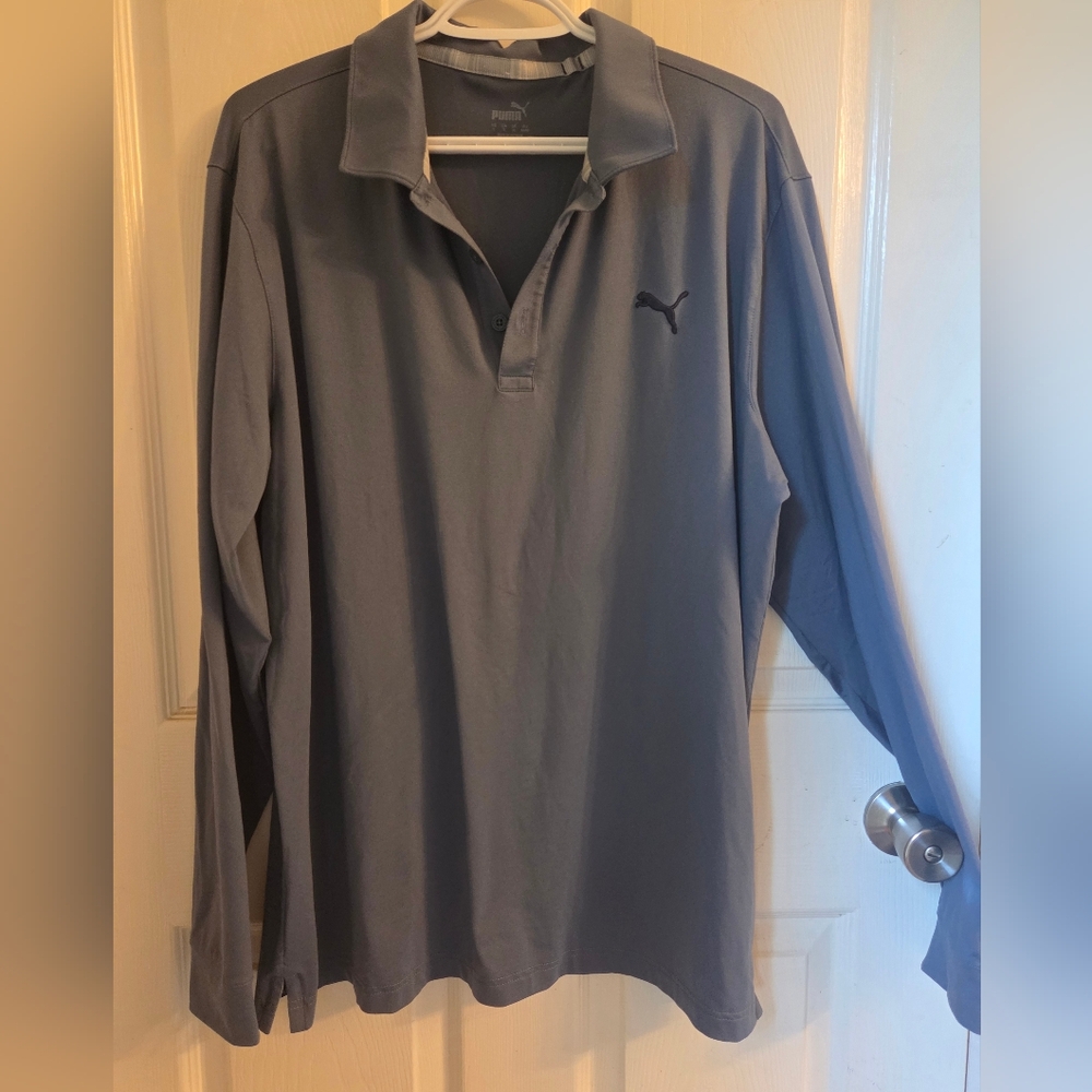 Puma Long Sleeve Polo Golf Shirt